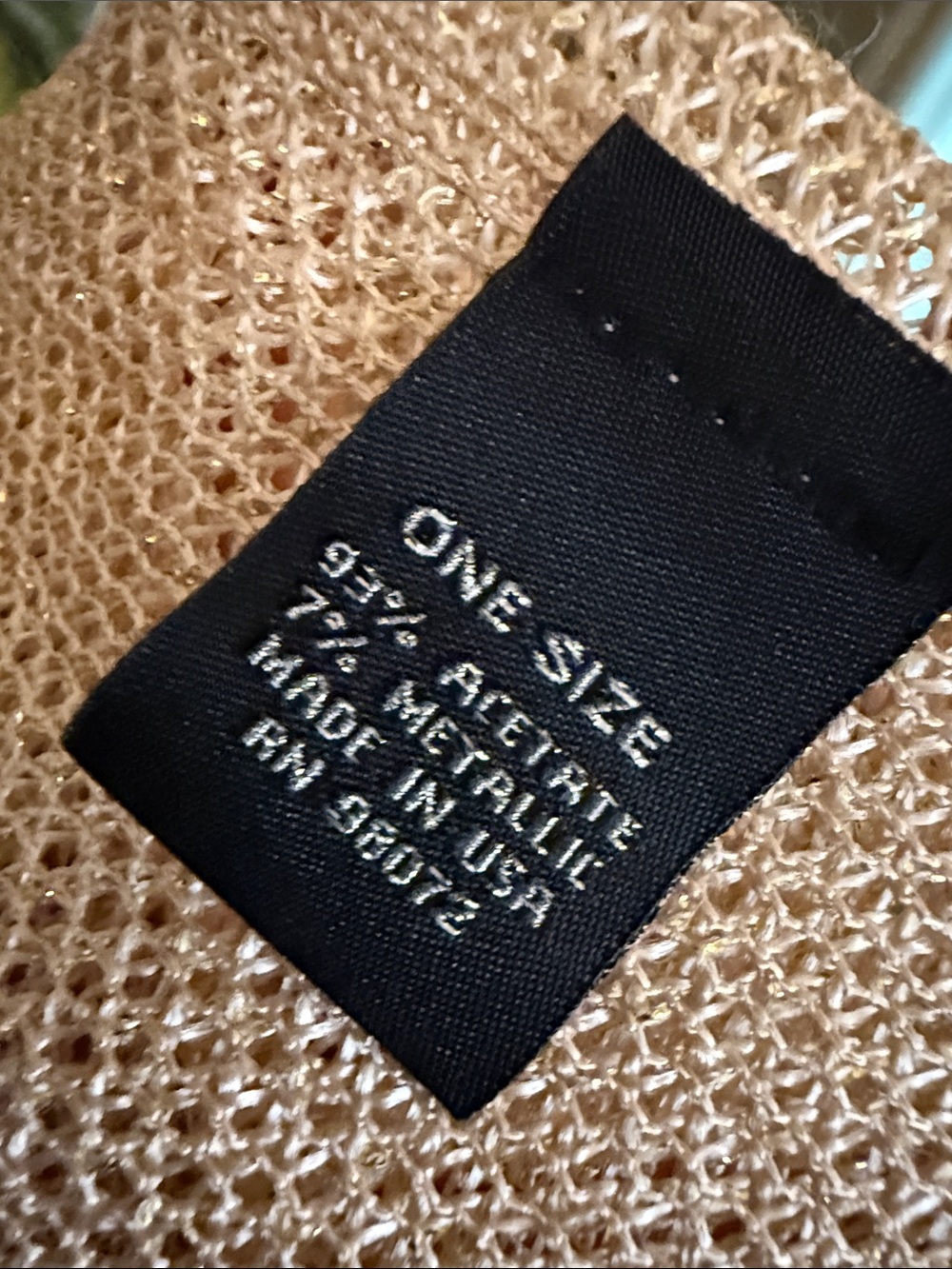Women's Light Gold Evening Wrap Shawl - Picture 9 of 9